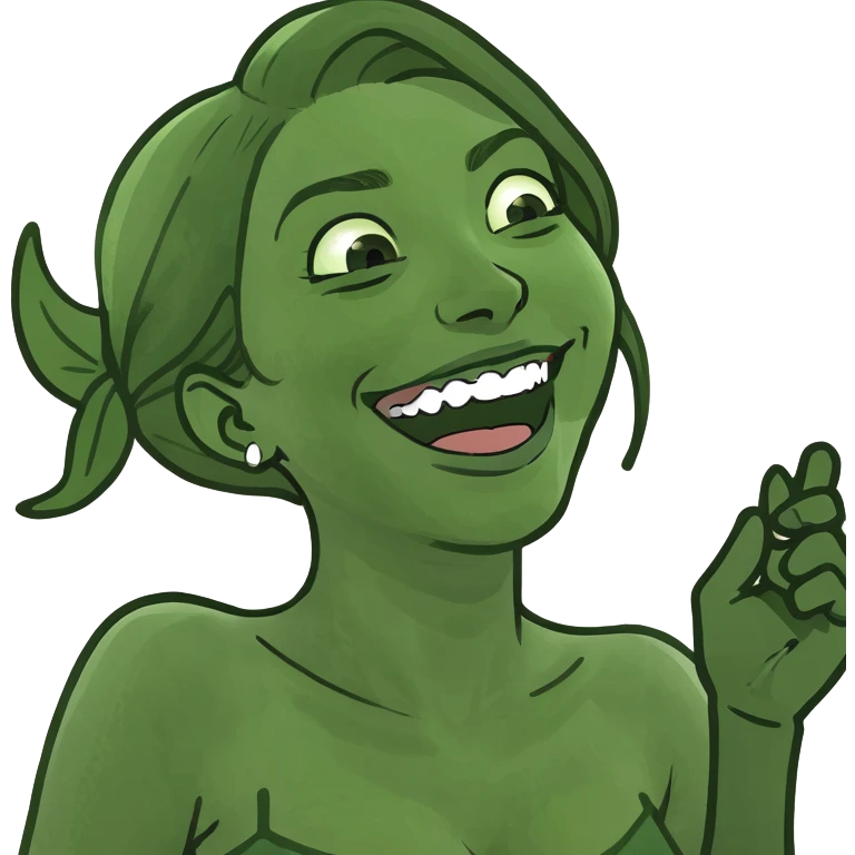 woman holding hands around neck while laughing emoji