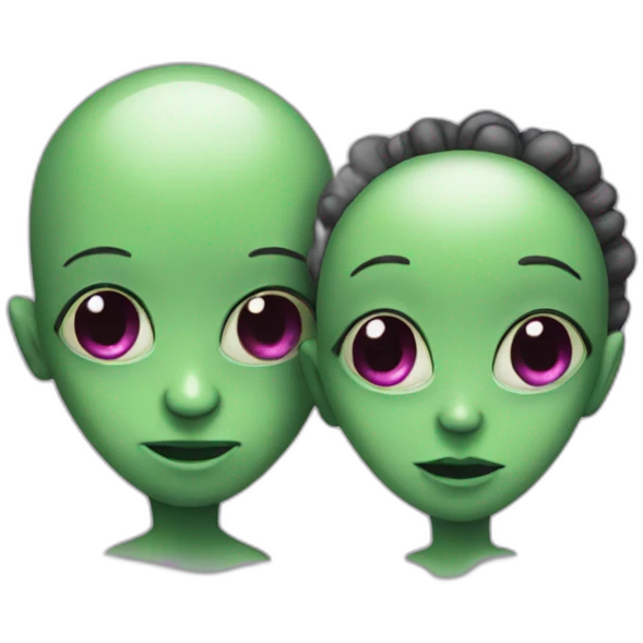 Alien couple  emoji