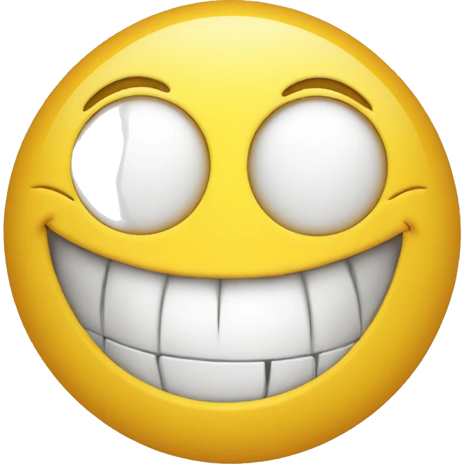 distorted happy face  emoji