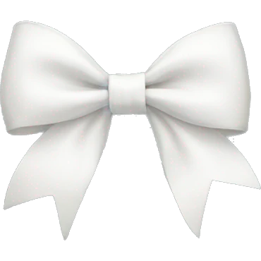white bow emoji