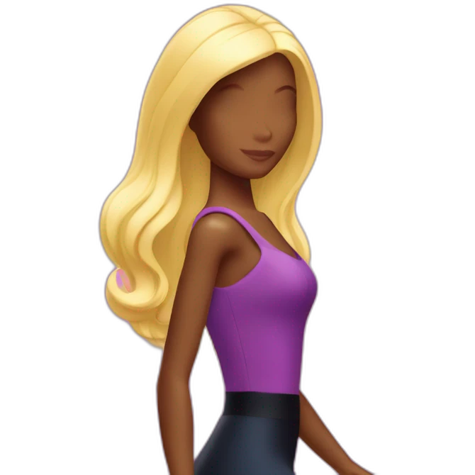 Barbie silhouette emoji