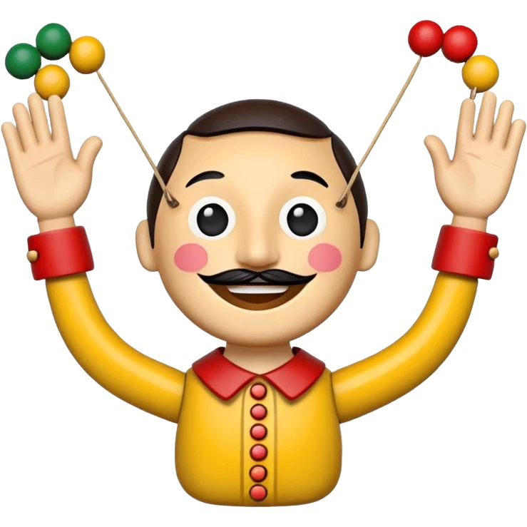 wood puppet toy emoji