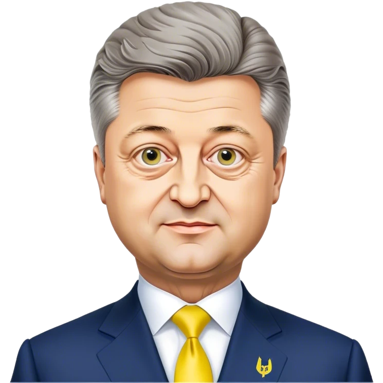 Super realistic President of Ukraine Petro Poroshenko at his inauguration emoji