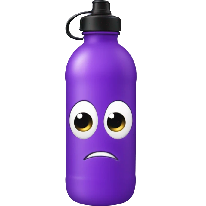 a purple water bottle emoji