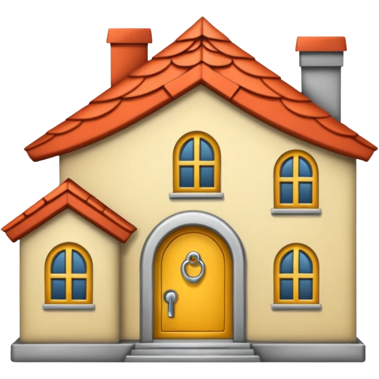 house with lock emoji