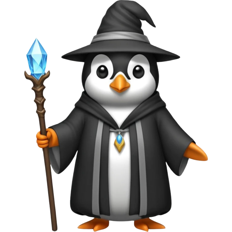 Penguin Wizard emoji