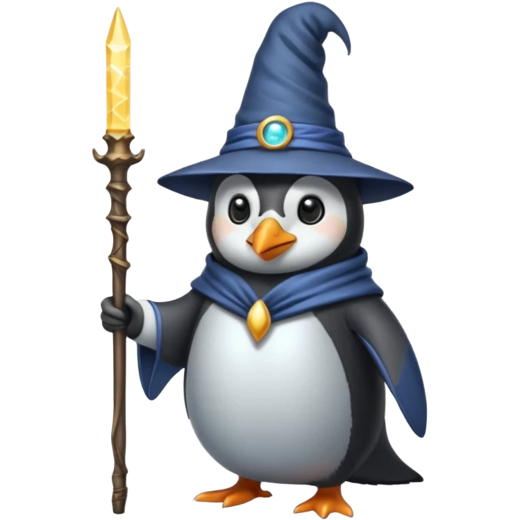 Penguin Wizard emoji