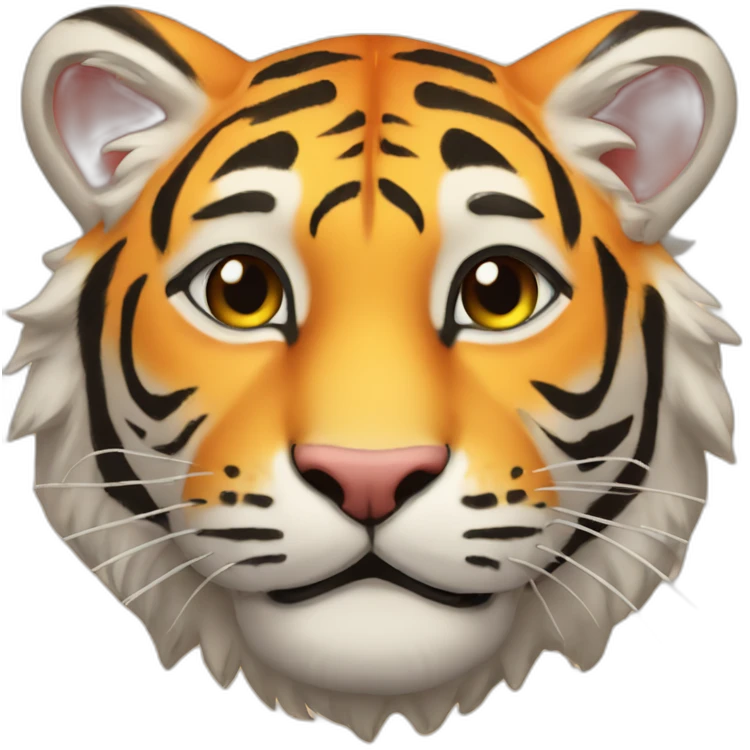 the sun with a baby tiger face emoji