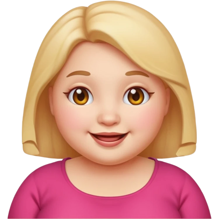 Cute emoji femal chubby emoji