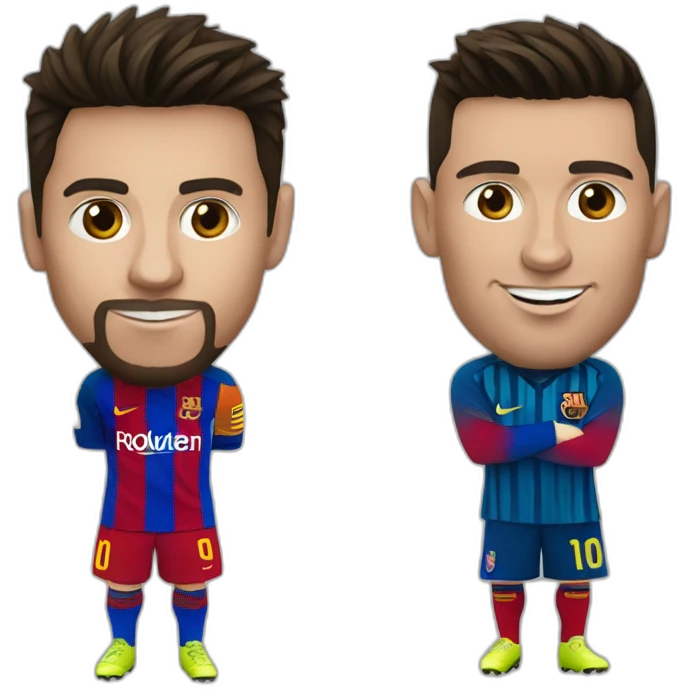 Messi and ronaldo emoji