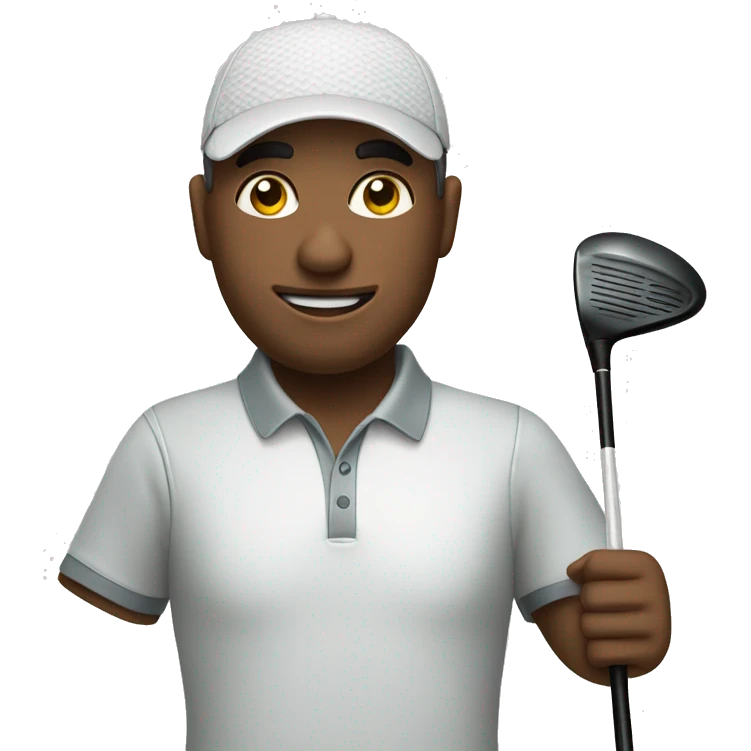 standing with golf club emoji