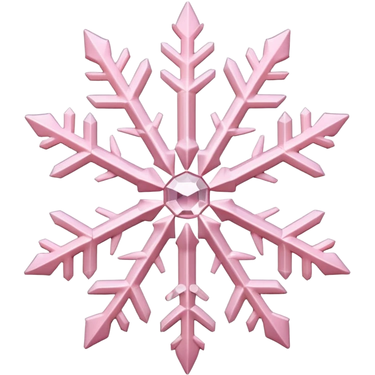 pastel pink snowflake  emoji