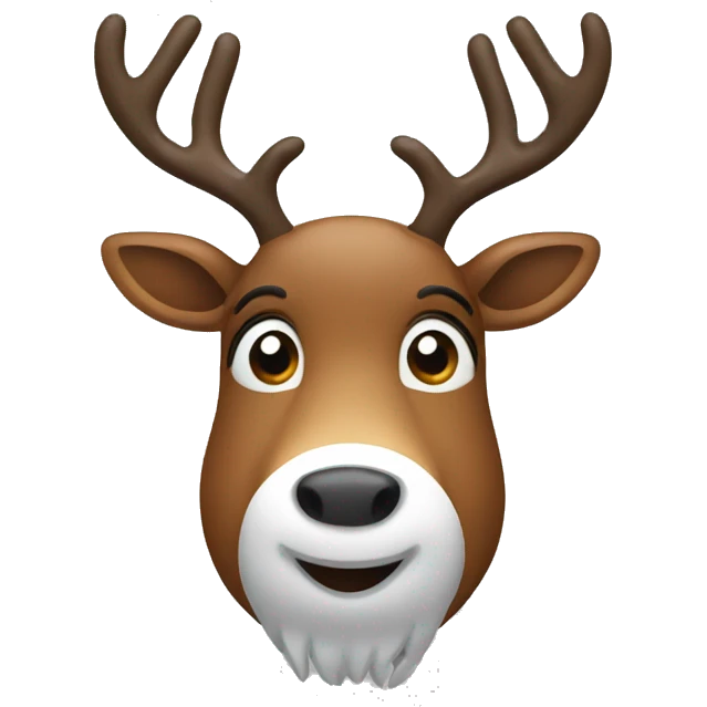 Christmas reindeer emoji