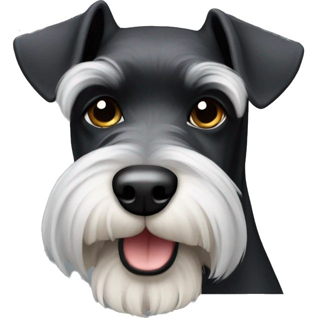 Schnauzer negro emoji