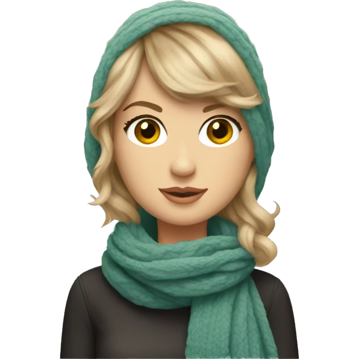 taylor swift wearing scarf  emoji