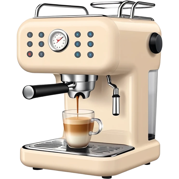 Pastel beige coffee machine emoji