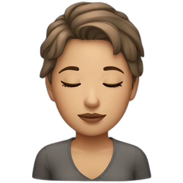 girl Sleeping, short hair  emoji