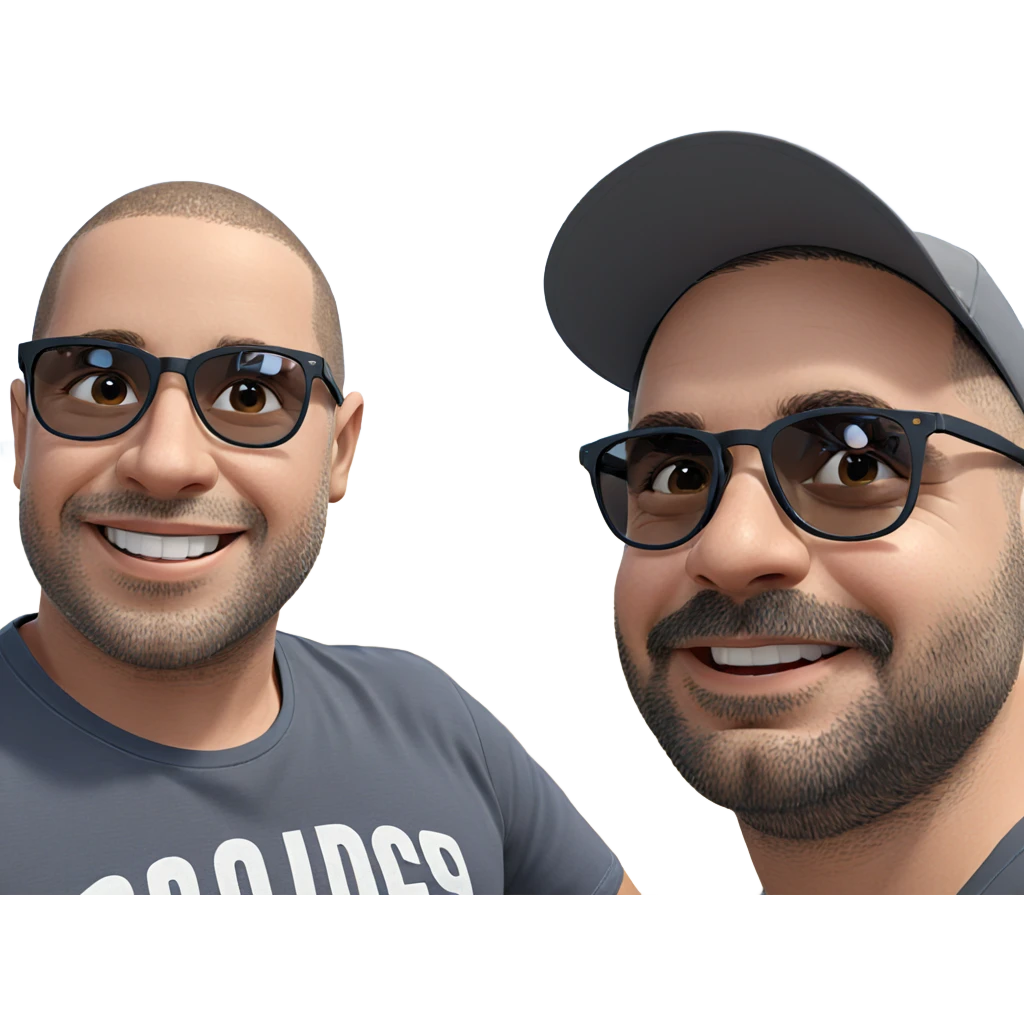boys enjoying sunny beach day emoji