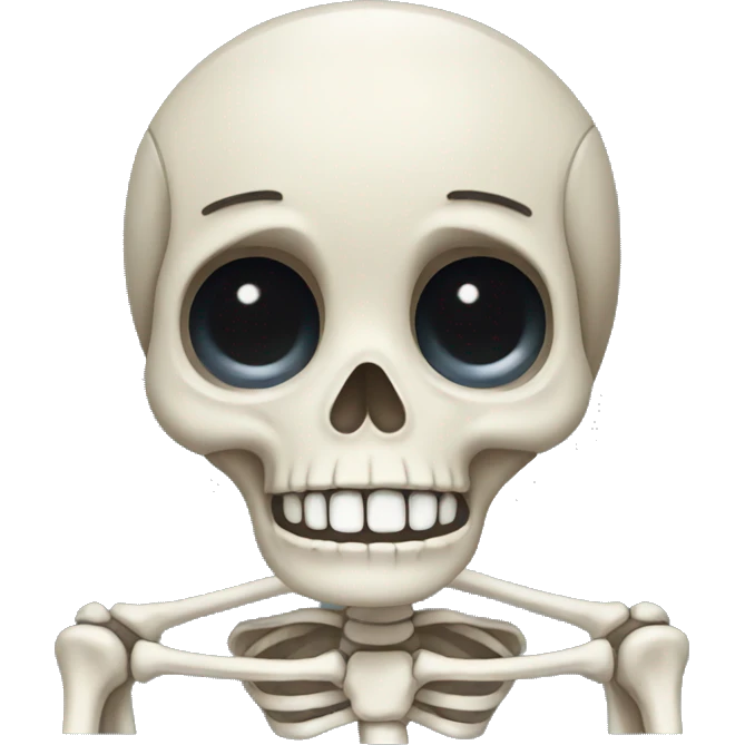 Crying skeleton  emoji