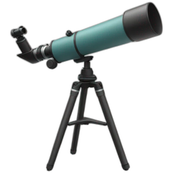 A telescope for stargazing. emoji