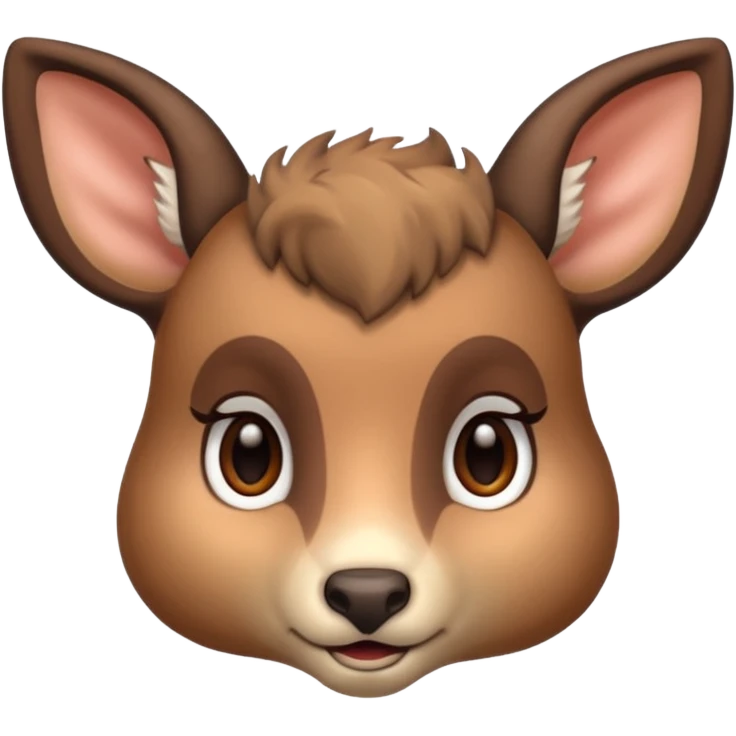 Doe face with little horn emoji