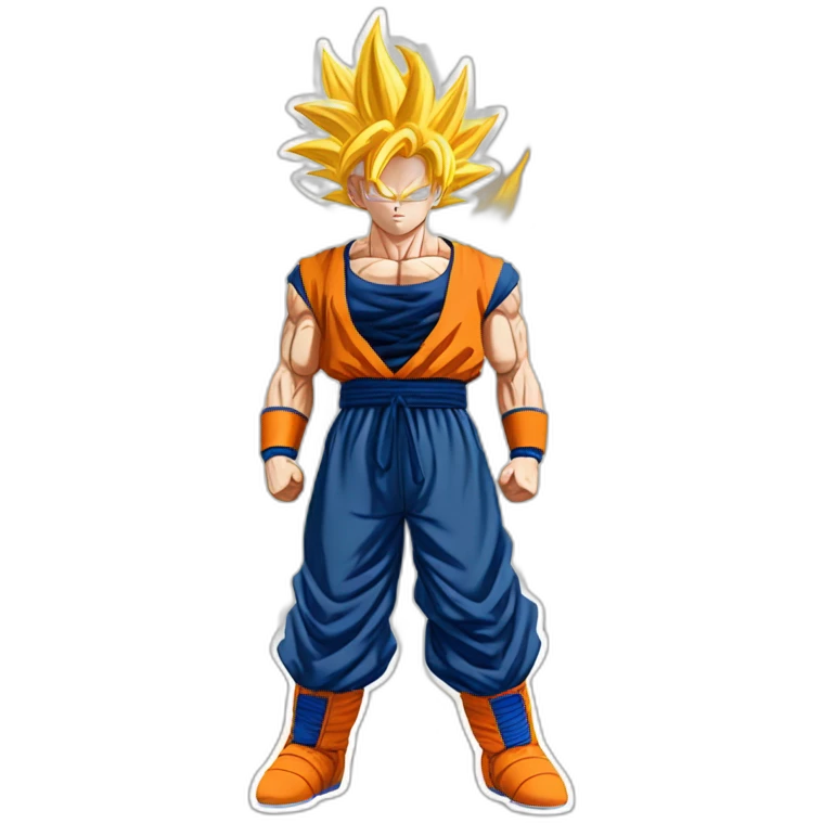 goku super saiyan full body emoji