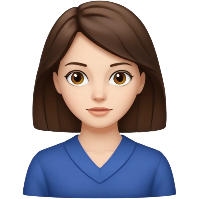 Emma brunette emoji