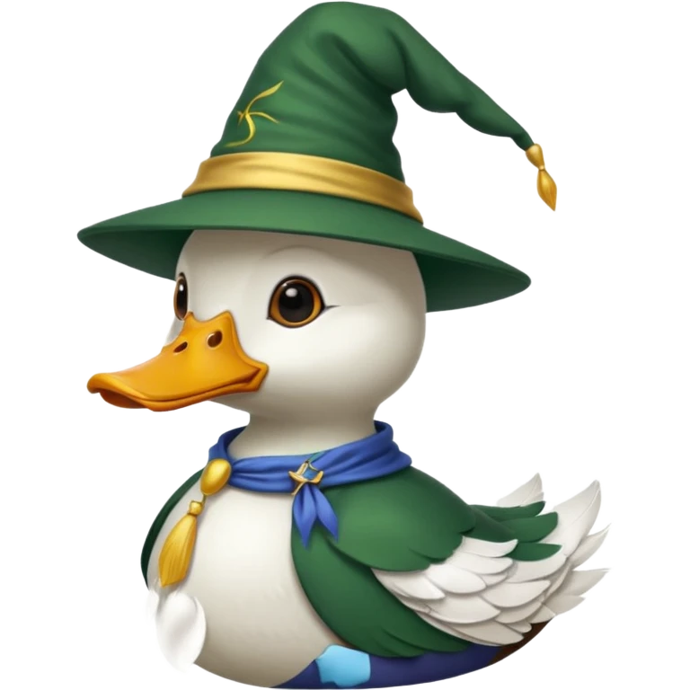 duck in dark green wizard hat







 emoji