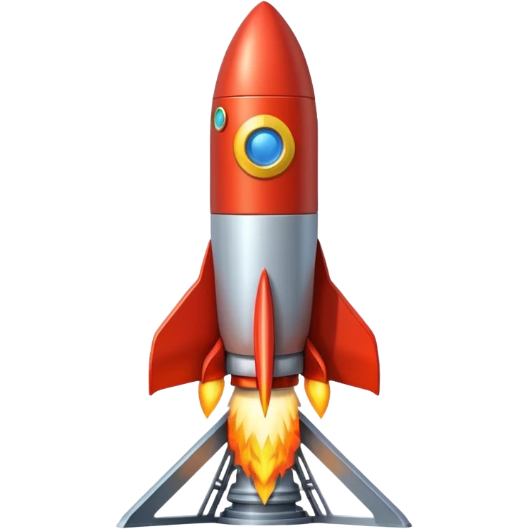launching a rocket from a platform emoji