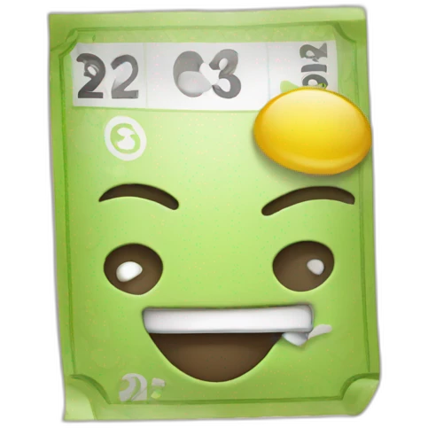 lotto ticket emoji