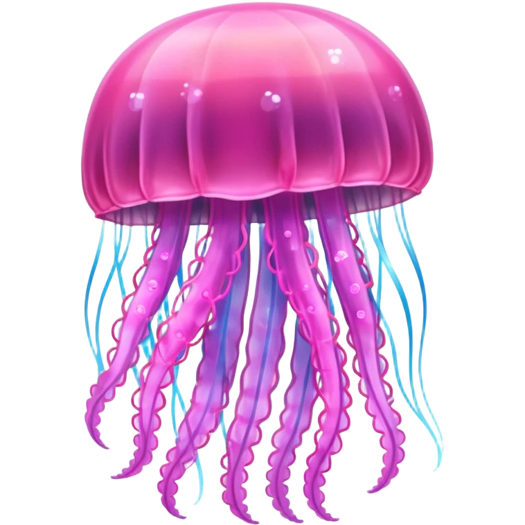Pink shining jellyfish with sparkles emoji