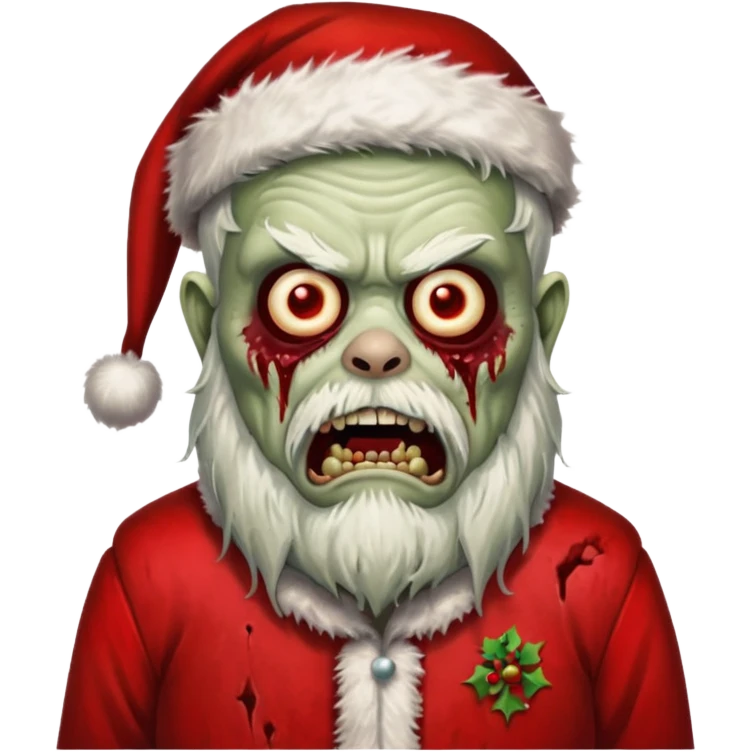 zombi santa emoji