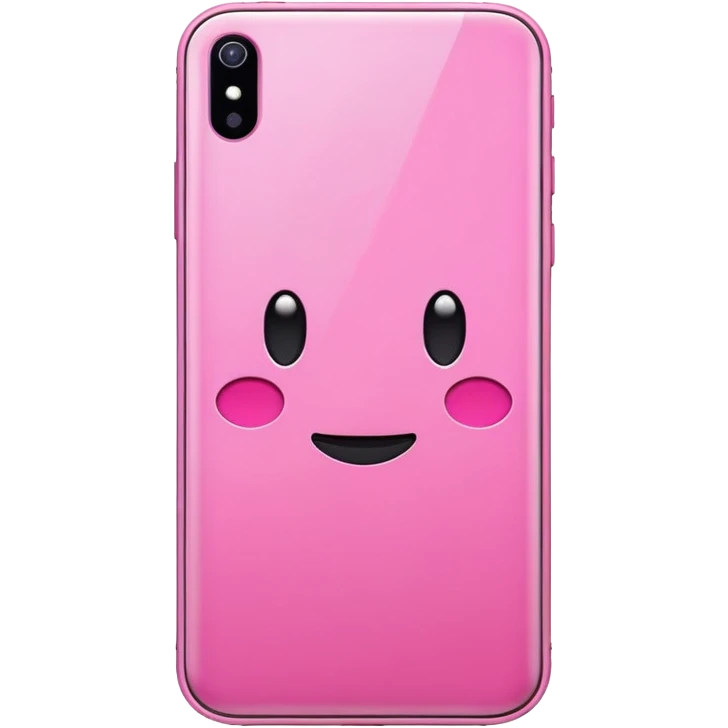 pink smartphone iOS style emoji