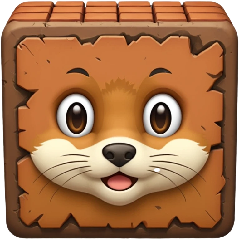 a furry brick emoji