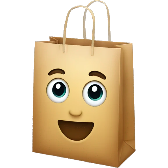 Christmas gift bag emoji