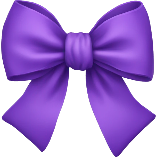 purple bow emoji