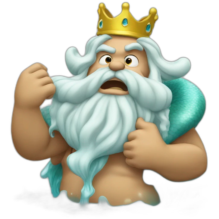 king triton puking emoji