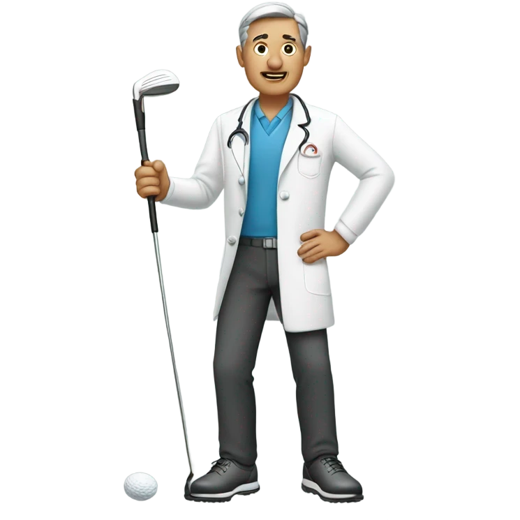 Golfing doctor emoji