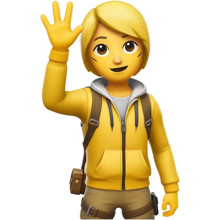 Create a Fortnite default doing the L emote as a emoji emoji