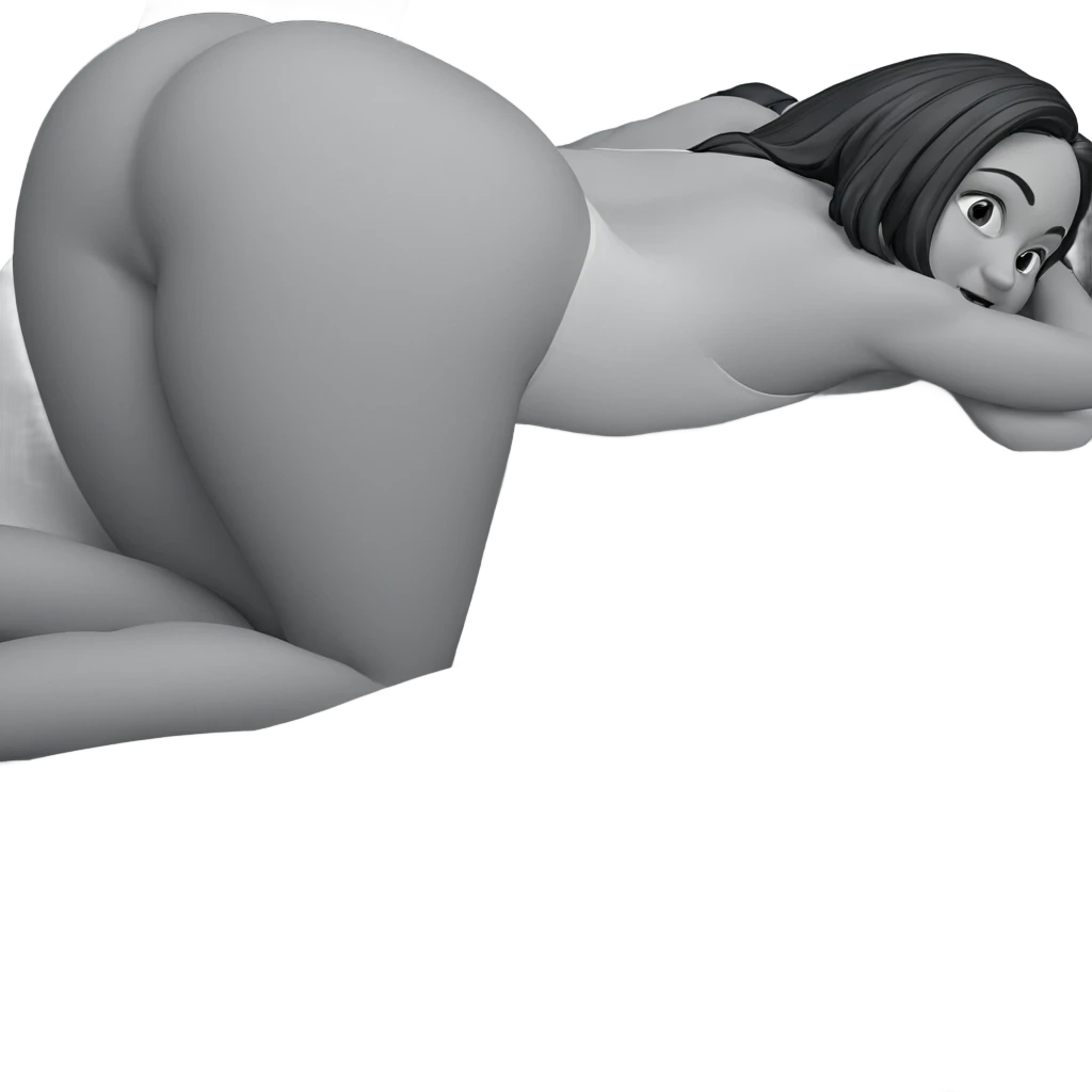 monochrome girl on bed emoji