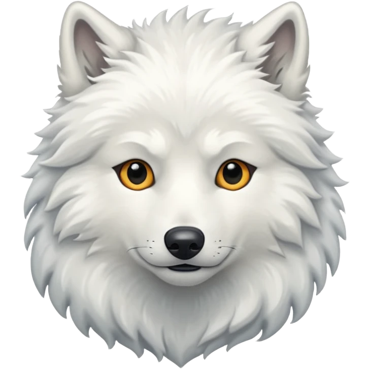 White wolf emoji emoji