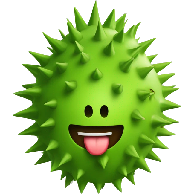 green a bitspiky fruit guyabano emoji