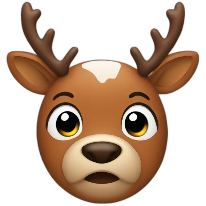 rudolph face emoji