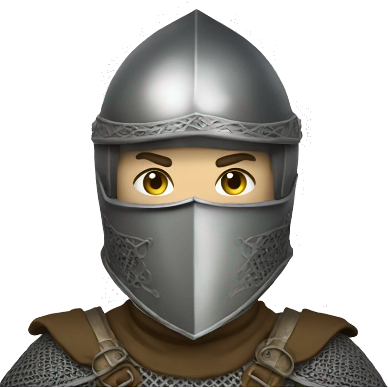 Elven Soldier with a bascinet and mask emoji