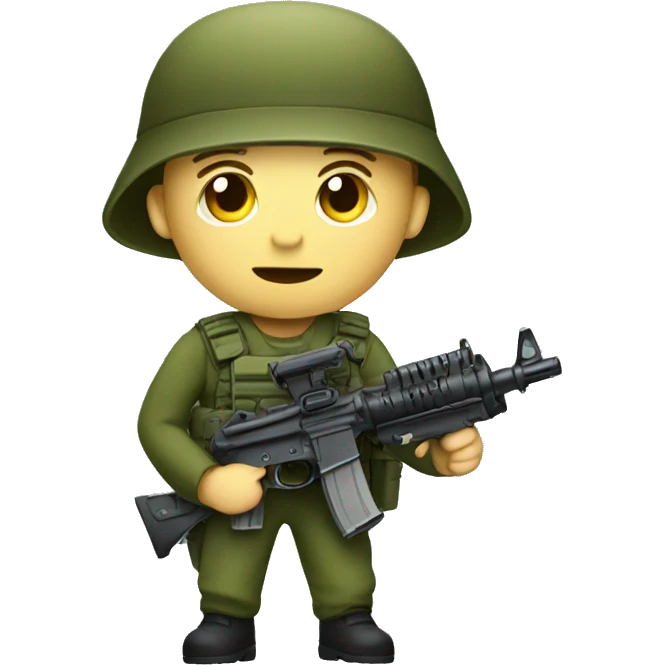 Army with a gun emoji