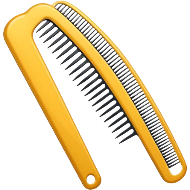 narrow hair comb emoji