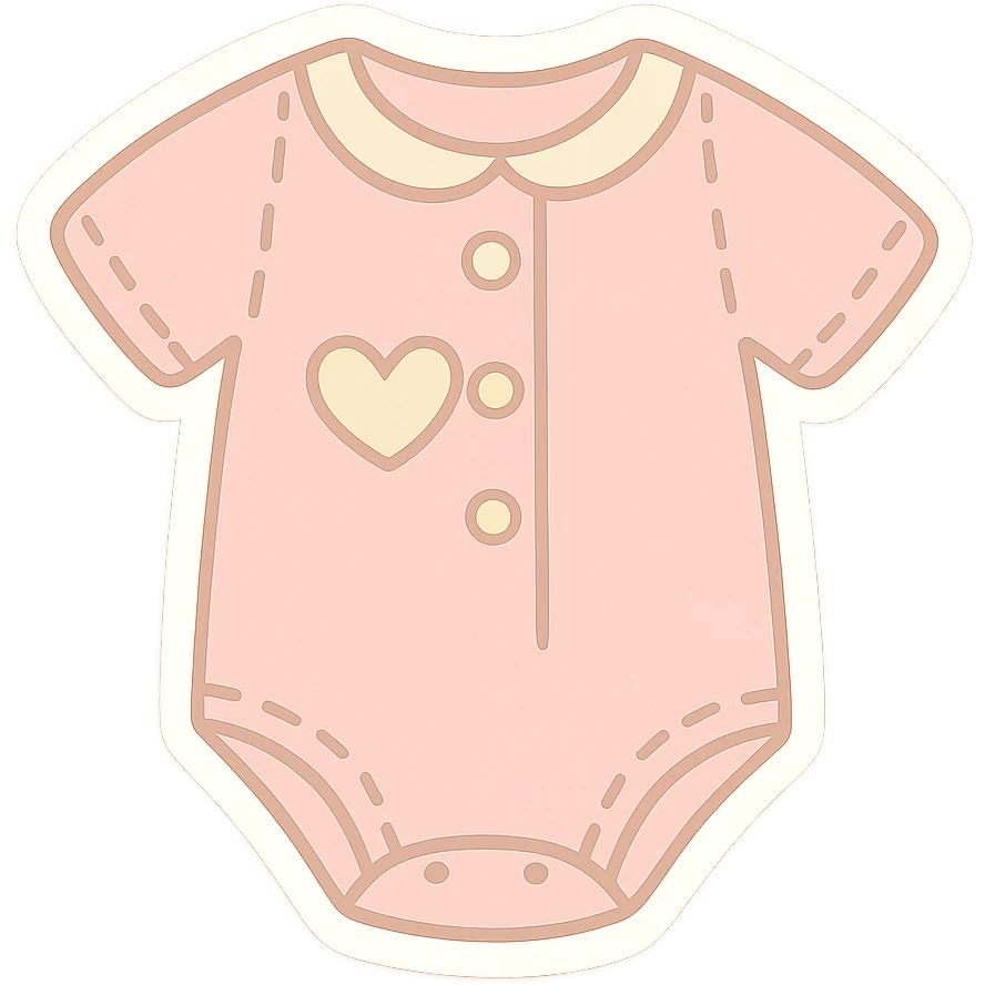 Recolor the blue onesie sticker in soft pastel colors emoji