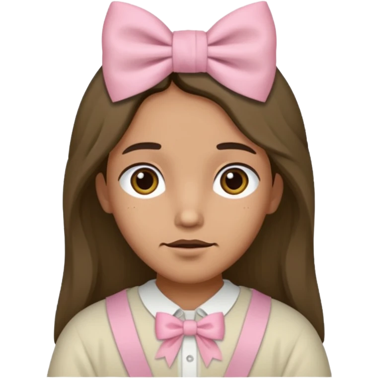 a historical accurate jesus with a super pale pink bow emoji