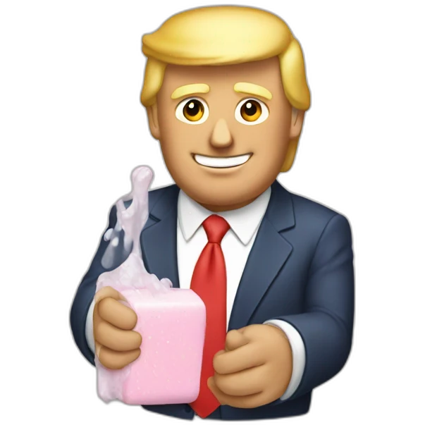 trump-holding-soap emoji
