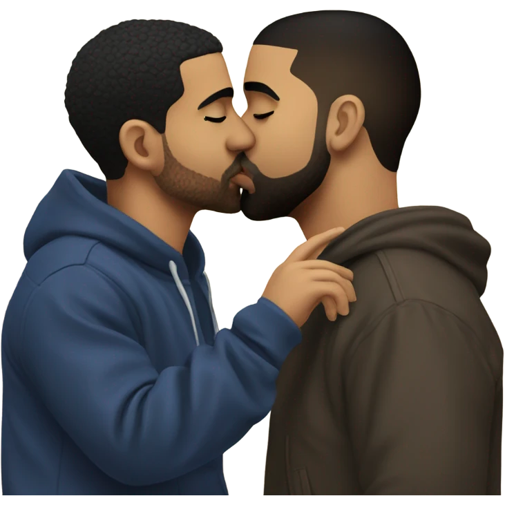 Drake kissing drake  emoji